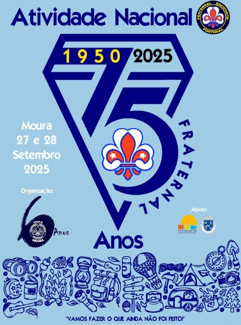 75 fraternal scouts portugal logo